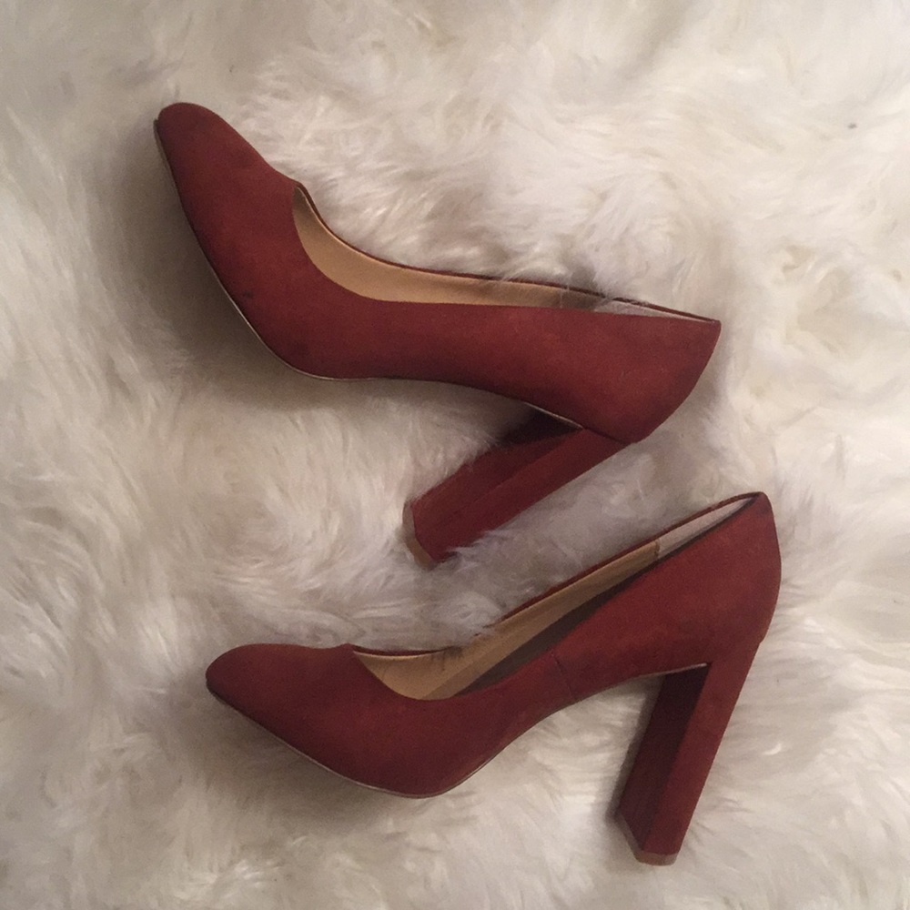 BOGO 50% Express Faux Suede Chucky Heels